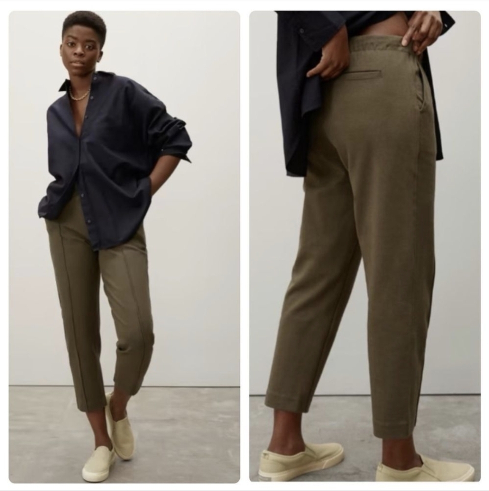Everlane Olive Ankle Cropped Pants